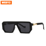 Women's Sunglasses Wholesale European and American Cross-border New Square Frame Sunglasses Internet Celebrity Big Frame Street Shot Glasses 8725