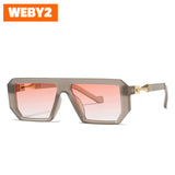 Women's Sunglasses Wholesale European and American Cross-border New Square Frame Sunglasses Internet Celebrity Big Frame Street Shot Glasses 8725