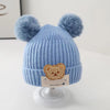 Double ball luck bear [blue] / one size