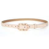 Pigskin retro small belt women's black all-match fashion with skirt jeans belt thin ins wind belt ladies