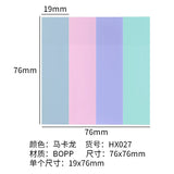 Macaron color sticky transparent post-it notes waterproof index stickers for students