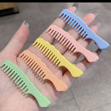 Candy-colored small comb bangs hairpin sweet metal clip hairpin cute girl side clip side clip net red hair accessories