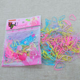 TPU Disposable Rubber Band Bag Black Children's Braided Hair Small Rubber Band High Elastic Hair Band One Yuan Wholesale