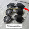 Aviator sunglasses/black frame