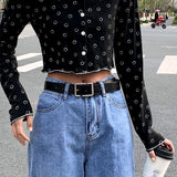 Chic style women's belt wholesale simple all-match personality trousers belt Korean fashion student decorative casual trousers belt