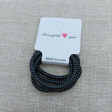 5 card-mounted telephone ring head rope black telephone wire hair ring one yuan small jewelry wholesale supply