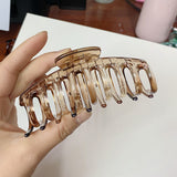 Oversized Back of the Head Flower Hair Claw Clip Korean Style Hair Accessories Temperament Plastic Claw Clip 13cm Hot Selling