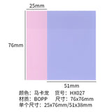 Macaron color sticky transparent post-it notes waterproof index stickers for students