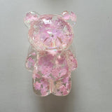 ins Symphony Laser Cartoon Crystal Bear Bracket South Korea Hot Selling Lazy Man Telescopic Bracket Support Wholesale