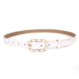 Pigskin retro small belt women's black all-match fashion with skirt jeans belt thin ins wind belt ladies