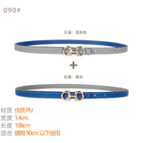 Women's Belt Ladies Decoration With Coat Skirt Dress Shirt Suit Sweater Belt Narrow Waist Thin Girdle Female