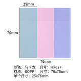 Macaron color sticky transparent post-it notes waterproof index stickers for students