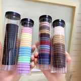 20 canned seamless towel rings bottoming rubber band female ponytail hair rope tied high elastic durable hair ring