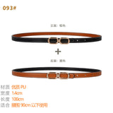 Women's Belt Ladies Decoration With Coat Skirt Dress Shirt Suit Sweater Belt Narrow Waist Thin Girdle Female