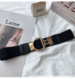 Autumn and winter belt women's decorative wide waist seal matching dress coat sweater elastic elastic waist suit shirt