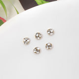 Internet celebrity silver transparent small mini heap diamond finished product super flash white ball manicure jewelry nail diamond accessories