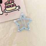 Y2K color star hairpin side bangs clip broken hairpin bb clip 2023 dopamine new cute headgear