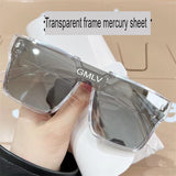 2022 new retro children's one-piece sunglasses ins style rice nail personality fashion simple large frame comfortable sunglasses