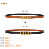 Women's Belt Ladies Decoration With Coat Skirt Dress Shirt Suit Sweater Belt Narrow Waist Thin Girdle Female
