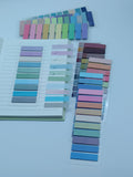 100-color ultra-fine index stickers student message marker stickers PET sticky notes transparent sticky stickers waterproof N times stickers