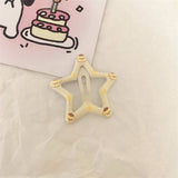 Y2K color star hairpin side bangs clip broken hairpin bb clip 2023 dopamine new cute headgear