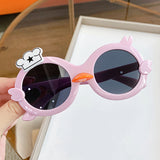 Children's cartoon glasses boys and girls cute little cute duck sunglasses baby summer outing anti-ultraviolet sunglasses tide