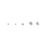 Internet celebrity silver transparent small mini heap diamond finished product super flash white ball manicure jewelry nail diamond accessories