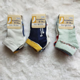 Japanese single Nishimatsu house spring and summer children's socks children's mesh thin section mid-tube socks boat socks one card three pairs of children's socks