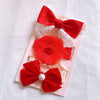 Red bow/flowers