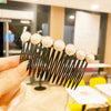 Seven flower comb (white)
