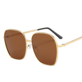 2022 cross-border new seaside sunglasses women's big face looks thin summer fashion anti-ultraviolet one-piece delivery for women