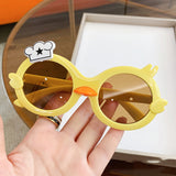 Children's cartoon glasses boys and girls cute little cute duck sunglasses baby summer outing anti-ultraviolet sunglasses tide