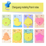 3x3 fluorescent shape note paper 60 pages cute girly heart diary notes memo sticky notes YS-160