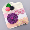 Three-color bud / hairband four piece set