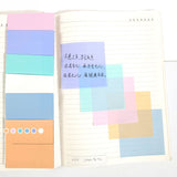 Macaron color sticky transparent post-it notes waterproof index stickers for students