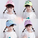 Children's sun hat summer duck tongue sun hat empty top hat boys and girls anti-ultraviolet sunscreen baby sun hat