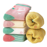 Inventory terry socks 1-12 years old boys and girls autumn and winter warm towel socks loose mouth children's socks mixed colors miscellaneous models wholesale