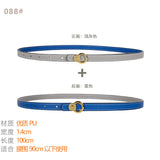 Women's Belt Ladies Decoration With Coat Skirt Dress Shirt Suit Sweater Belt Narrow Waist Thin Girdle Female