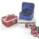16-grid Portable Canvas Essential Oil Storage Bag Nail Polish Makeup Storage Box Dorrit Essential Oil Bag