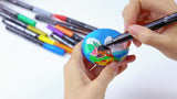 0.7mm acrylic marker pen 12-color set odorless nail art needle tube pen water-based paint pen children DIY marker pen