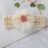 White mesh flower headband
