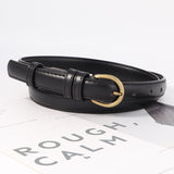 Belt women's fashion commuting all-match imitation leather PU leather casual decoration retro copper pin buckle trendy women's belt wholesale