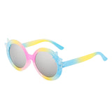 2022 children's sunglasses fashion gradient cartoon men's and women's sunglasses children's colorful sunscreen sunshade trend glasses