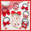 Tfq004-2# red bow 10-piece set