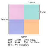 Macaron color sticky transparent post-it notes waterproof index stickers for students