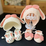 22 Ryan hand-woven baby shoes diy baby shoes and hats set crochet yarn newborn full moon material