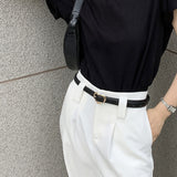Ins Hong Kong style ladies belt simple love fashion thin trousers belt casual Korean fashion student commuter belt