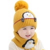 Penguin suit (hat + scarf) [yellow] / one size