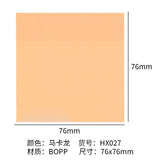 Macaron color sticky transparent post-it notes waterproof index stickers for students