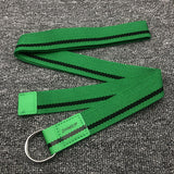 Boys belt young people canvas double ring belt Hong Kong style trend with female students all-match casual sports belt